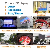 Écran LED transparent couleur pleine, affichage de fenêtre, P3.91, affichage LED flexible en maille transparente pour extérieur