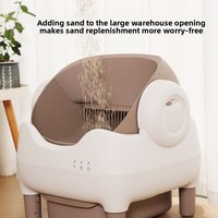 Litière pour chat intelligente transfrontalière Mini-B, entièrement automatique, anti-éclaboussures, facile à nettoyer, grande taille, électrique