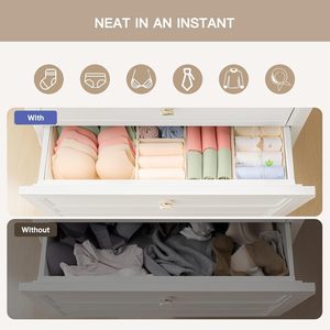 Pack of 10 Dresser Organizer for Baby Clothes Underwear Sock Foldable Closet Organization and <b>Storage</b> Dividers Bins - Product Image 3