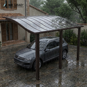 Système de abri de voiture extérieur personnalisé en aluminium, robuste, à double baie, résistant aux intempéries - Product Image 5