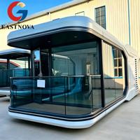 Maison préfabriquée intégrée type capsule spatiale avec chambre à coucher, prix usine