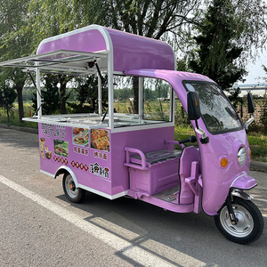 Electric Food Cart Three-Wheels Food Truck Mobile Kitchen Tricycle Pedicab Snack Food <strong>Trailer</strong> for Sale - Product Image 1