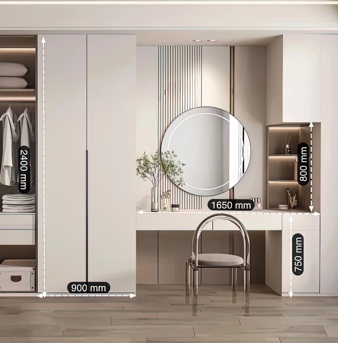 Modern Bedroom Wardrobe - with Dressing Table & Storage