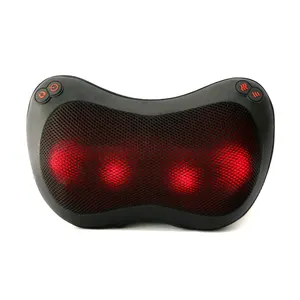 Car Electric infrared shiatsu knead heat neck shoulder back full body deep tissue shiatsu massager machine pillow seat cushion