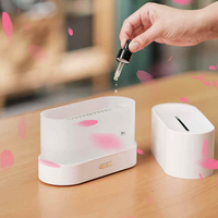 Diffuseur d'aromathérapie à flamme LED créative - Mini pulvérisation automatique intelligente, rafraîchisseur d'air à flamme simulée pour la maison et la chambre à coucher