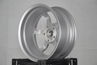 Jantes en alliage personnalisées argentées 15 pouces 4x100 4x114.3 6.5J à faible pression, design maille profonde, pour voitures de tourisme et véhicules JDM Hatchback