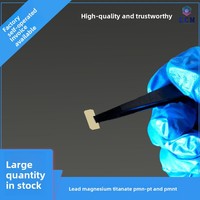 Substrat piézoélectrique monocristallin PMN-PT (Niobium-Magnésium-Titanate-Plomb) 10*5*0.5 fabriqué en Chine pour sondes d'échographie médicale