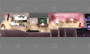 Negozio di tè al latte al dettaglio personalizzato decorazione d'interni Bubble Kiosk Hot Trendy Boba Tea Shop Counter per il Design del tè Matcha - Product Image 6