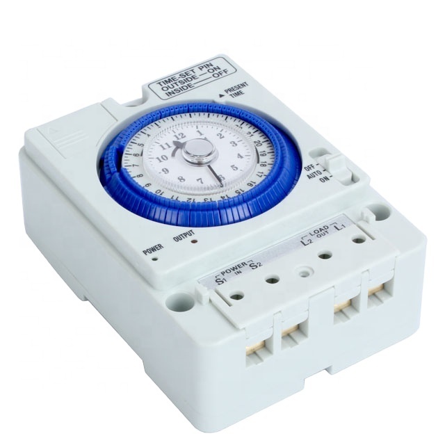 TB388 24 Hours Mechanical Electrical Time Switches, DlN Rail Mounted Timer Switch