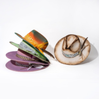 Laris 100% wol topi Fedora untuk pria kustom lebar Brim wanita wol Fedora topi untuk pesta grosir wol topi Fedora
