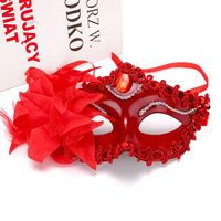 Masque en dentelle pour bal costumé de princesse d'Halloween, grande fleur de lys, léger, idéal pour les fêtes costumées sexy, parfait pour Halloween et les mariages