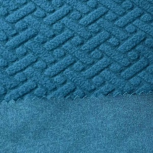Tốt Nhất Bán Mềm Giá Rẻ 185gsm <span class=keywords><strong>100</strong></span>% <span class=keywords><strong>Polyester</strong></span> Một Bên Chải Chống Đóng Cọc Jacquard Cực Fleece Vải Dệt Kim Cho Sofa Bìa - Product Image 6