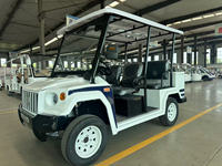 Véhicule de patrouille électrique 4 places, chariot utilitaire de sécurité, caisse de chargement de 2 m, 60 V 100 Ah, 40 km/h, pour parcs industriels et fermes