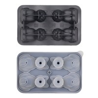 Moule à glaçons en silicone réutilisable, forme de chat 3D mignon, 4 cavités, moule à glace créatif en silicone pour bar, maison, restaurant
