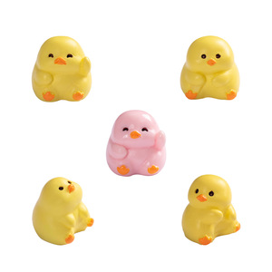 Figura de pato de dibujos animados en miniatura Dp, artesanía de resina, decoración del hogar, adorno de escritorio de oficina - Product Image 5