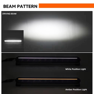 <span class=keywords><strong>Barre</strong></span> Luminose <span class=keywords><strong>LED</strong></span> 14/22/32/42 Pollici, Luce di Posizione Bicolore, Omologazione Emark, Barra Luminosa <span class=keywords><strong>LED</strong></span> Ambra per Veicoli 4x4 Fuoristrada, Camion, ATV - Product Image 3