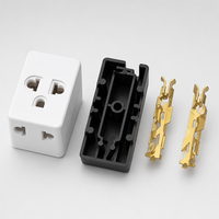 Adaptateur de prise universel rotatif en laiton industriel, double prise six trous, trois sorties, norme vietnamienne, convertisseur de courant un-vers-trois, vente en gros