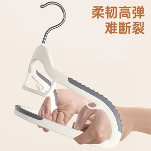 Thickened Anti Slip Clothes Hangers With Rubber Coating For Wardrobe Home Use 10 Pack Gray - Product Image 4