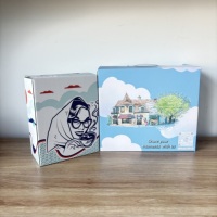 Caja de Envío de Cartón Corrugado Rígido Reciclado Ecológico Personalizado con Asa para Vodka, Tequila, Whisky, Refrescos y Bebidas Energéticas