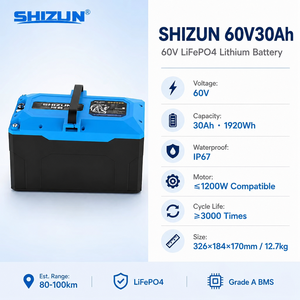 长寿命 60V 30Ah 3000 次循环优质电芯高功率士尊牌电池组适用于电动自行车两轮车 - Product Image 5