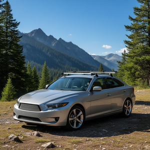 Barra transversal universal de aluminio para portaequipajes de techo, 47.24 pulgadas, capacidad de 165 libras, para montaje en riel lateral de techo de automóvil, camioneta o vehículo. - Product Image 2