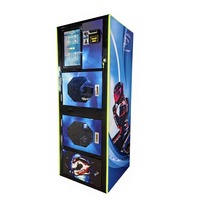 Machine de nettoyage de casques de moto entièrement automatique et autonome, machine intelligente de désinfection et de nettoyage de casques