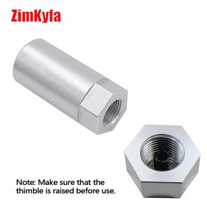 Kit d'adaptateurs de manomètre de pression de rail de carburant pour véhicules Ford/GM avec adaptateur de valve Schrader en alliage d'aluminium (Argent/Noir) - Product Image 5