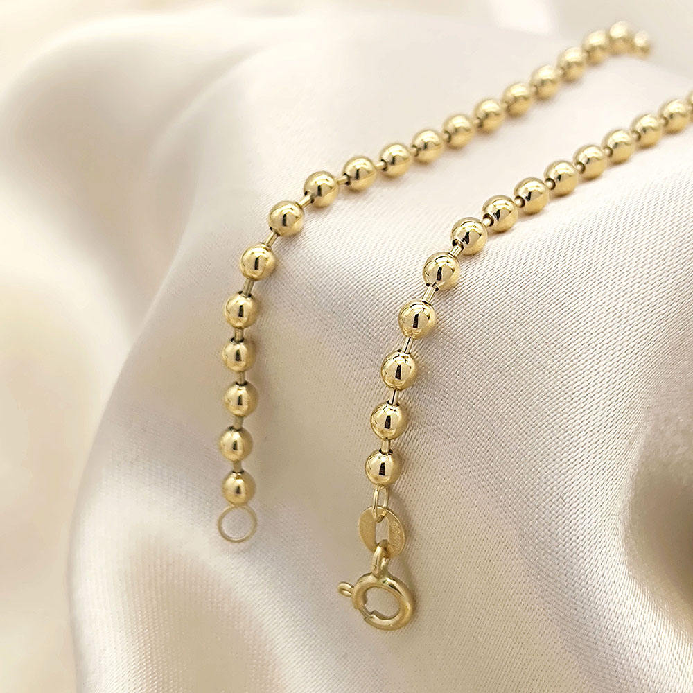 Collana Con Catena A Corda In Oro 18 Carati (2,4 Mm) - Oro Massiccio - Italia - Foto 2