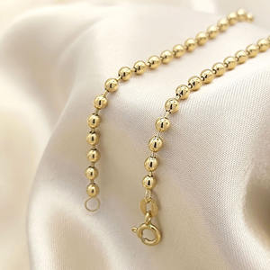 <span class=keywords><strong>Cadena</strong></span> de <span class=keywords><strong>oro</strong></span> sólido de 18K para mujer y <span class=keywords><strong>hombre</strong></span>, collar de <span class=keywords><strong>oro</strong></span> de 2mm y 3mm, a granel, AU750, joyería de moda al por mayor - Product Image 4