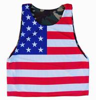 Singlets réversibles de crosse en polyester à séchage rapide crosse Pinny Woman Racerback