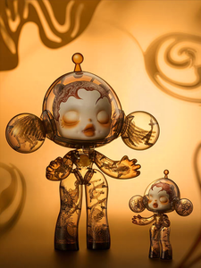 100% Original y Genuino POP MART SKULLPANDA MEGA - SKULLPANDA 400% Wu Jian'an Jiuchongtian Ornament - Product Image 6