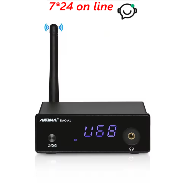 AYM-09 DAC-A1 Mini Headphone Amplifier ES9018Q2M Bt 5.0 Decoder Coaxial Optical USB DAC APTX-HD Linux Remote Control