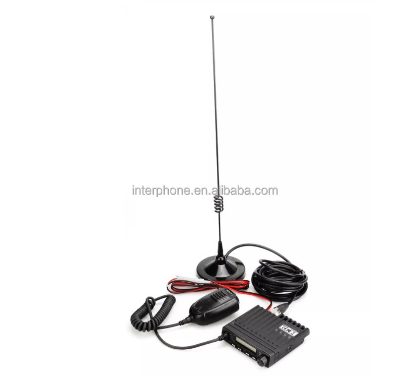 Cheap Mini Mobile Vehicle Mouted Radio Transceiver with Antenna Ham station UHF/VHF 15W For Taxi engineering/off-road SUV