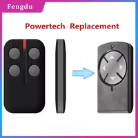 Télécommande sans fil universelle Powertech PR 2 à 4 canaux pour porte de garage, code roulant, 433 MHz, pour portail simple et double
