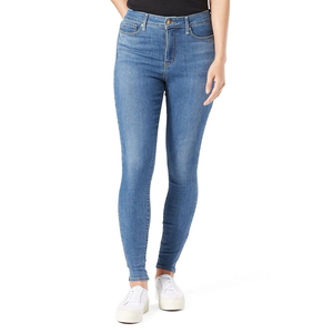 Jeans ajustados de corte bajo para mujer con diseño de bolsillos optimizado y minimiza la visibilidad de la costura trasera - Product Image 1