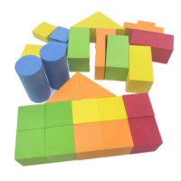 Ensemble de blocs de construction EVA, 30 pièces, jouets de construction en mousse souple et légère, blocs d'empilage éducatifs, jouet de modélisation, jouet DIY, personnalisable