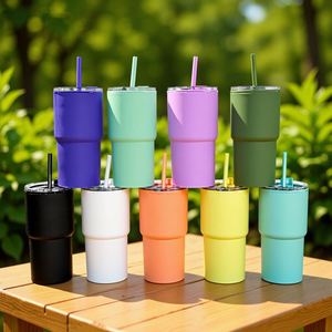 Customizable Dual <b>Drinking</b> Food Grade Double Layer <b>Plastic</b> Heat Resistant Water Bottle Travel Car Tumbler Cup Mug With <b>Straw</b> - Product Image 2