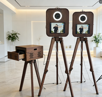 Photobooth en bois pour iPad et appareil photo reflex numérique, compatible avec les appareils photo hybrides et reflex numériques