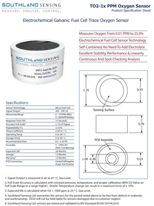 Tuyệt vời ổn định phục hồi nhanh chóng từ Air micro-tế bào nhiên liệu <span class=keywords><strong>ppm</strong></span> cảm biến oxy cho các ứng dụng công nghiệp TO2-1x to21x - Product Image 6