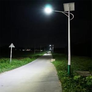 Customized 6m Solar Street <b>Light</b> Led Mono Si Galvanized <b>Pole</b> Rainproof Municipal Lighting For Rural Road - Product Image 1