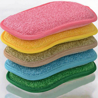 Éponge de nettoyage de cuisine super absorbante et réutilisable double face Éponge de savon à vaisselle en cellulose de polyester pour laver la vaisselle Réutilisable