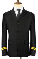 Costumes uniformes d'aviateur de veste de pilote d'hôtesse de l'air pour les travailleurs de ligne