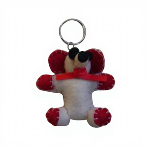 Llavero de Fieltro de Lana Hecho a Mano en Nepal de Ahana's Craft (KR-007) Colores Surtidos/Personalizados, Elegantes Accesorios Navideños Personalizados - Product Image 1