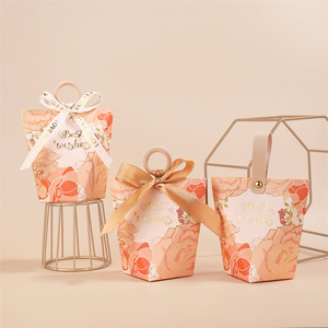 Boîte à chocolat de <span class=keywords><strong>mariage</strong></span> personnalisée avec logo, <span class=keywords><strong>chic</strong></span>, biodégradable, écologique, pliable, impression CMYK, boîte cadeau - Product Image 1