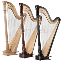 Harpe à pédales PRO Bow Brand en nylon/cordes/fils, 47 cordes, ensemble complet G0-C7, chariot extensible pour harpe de concert