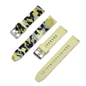 Upro Quick Release Camouflage Silicone Watch Band 18mm 20mm Soft Rubber Strap Waterproof Sport Wristband for Smartwatch - Product Image 6