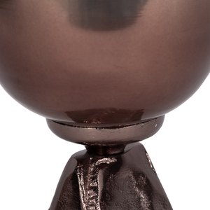 Vaso in Vetro Bicolore a Forma di Calice con Base Scultorea, Vaso Decorativo per Fiori per Soggiorno, Casa e Ufficio - Product Image 4
