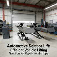 Cric hydraulique à ciseaux encastré robuste 8800 lbs à double ciseaux, certifié CE, gain de place