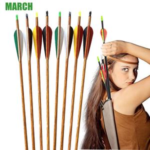 Arc et flèche chasse tir à l'arc en carbone tête <span class=keywords><strong>de</strong></span> pêche arbalète 4.2mm 32 pouces pandus dinde plume nock accessoires à vendre - Product Image 1