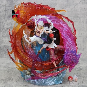 One Pieced GK Monkey D <span class=keywords><strong>Luffy</strong></span> Nika Hair <span class=keywords><strong>Shanks</strong></span> estatua roja <span class=keywords><strong>y</strong></span> blanca modelo en caja coleccionable Anime <span class=keywords><strong>figura</strong></span> decoración de escritorio - Product Image 4